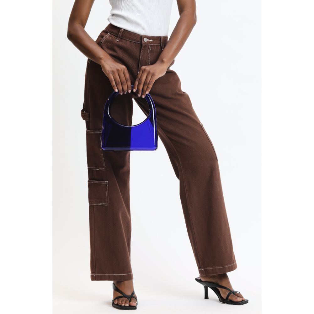 Woman wearing Royal Blue Urban Expressions Zoila Evening Bag 840611116925 View 2 | Royal Blue