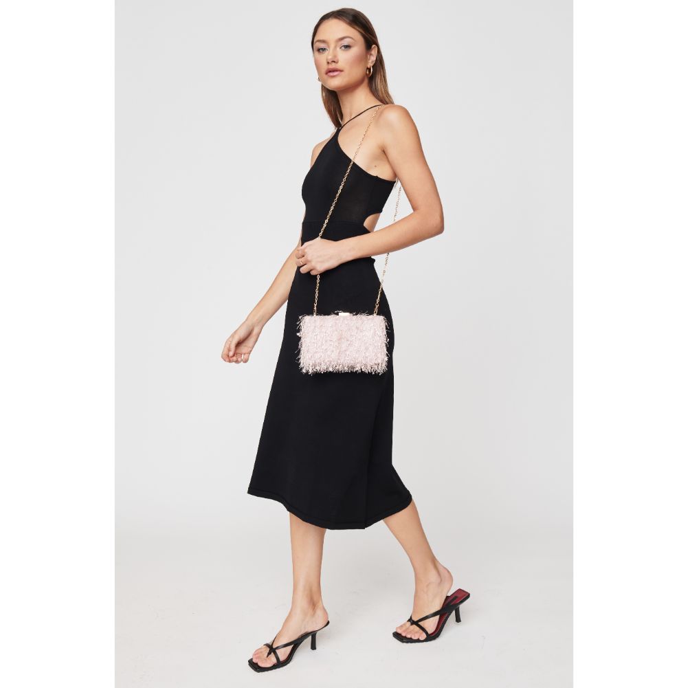 Woman wearing Ballerina Urban Expressions Shoshanna Evening Bag 840611103383 View 2 | Ballerina