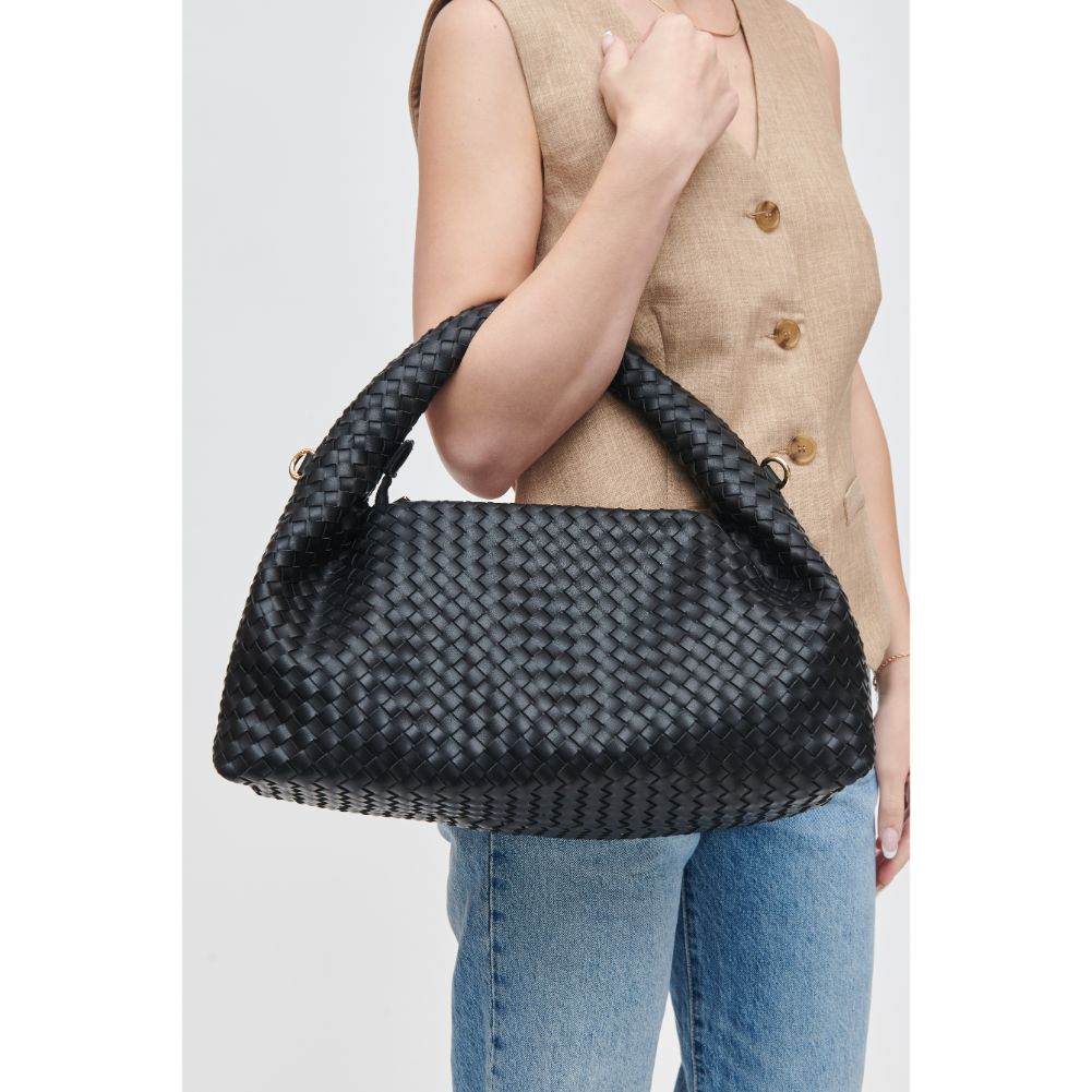 Woman wearing Black Urban Expressions Trudie Shoulder Bag 840611107756 View 1 | Black