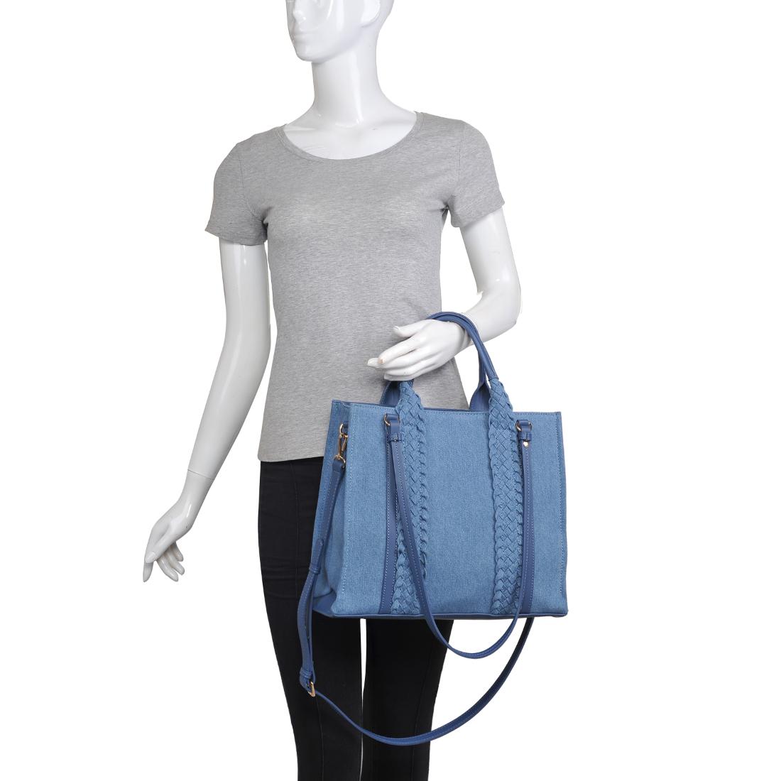 Product Image of Urban Expressions Charlotte Crossbody 840611141521 View 5 | Denim