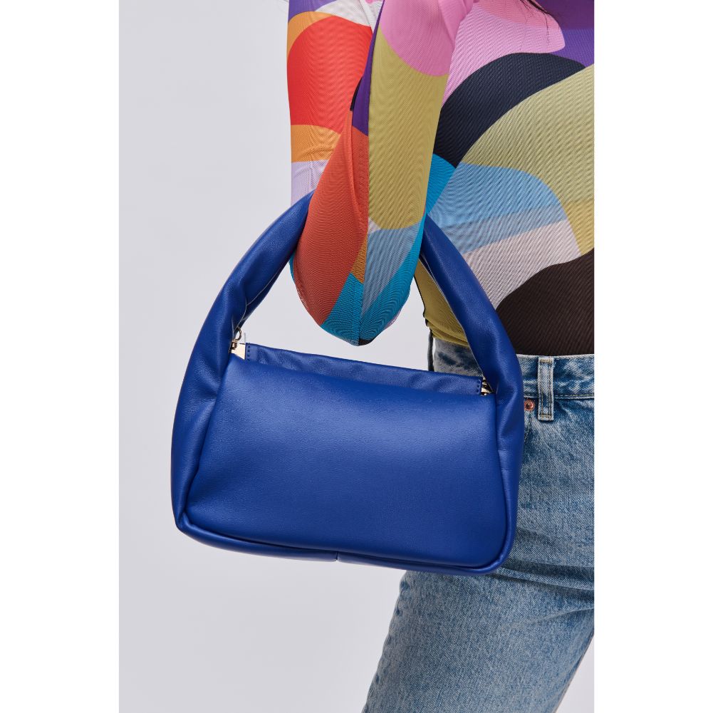 Woman wearing Cobalt Urban Expressions Lucie Crossbody 840611114310 View 1 | Cobalt