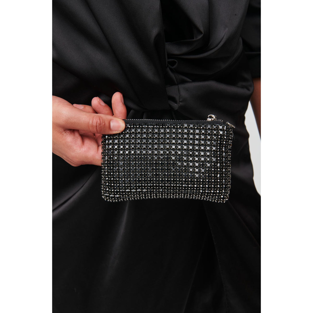 Woman wearing Black Urban Expressions Christina Evening Bag 818209012799 View 1 | Black