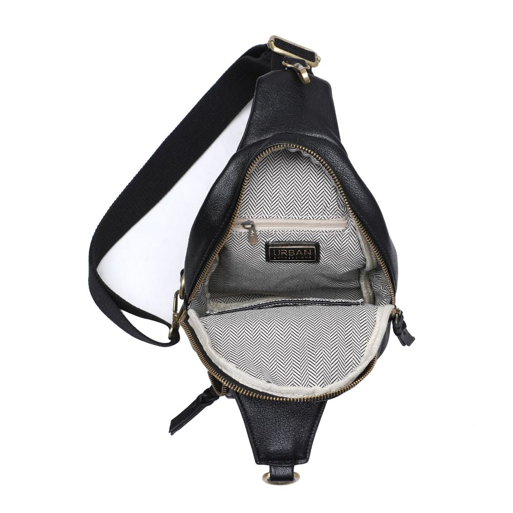 Product Image of Urban Expressions Wendall Sling Backpack 840611107206 View 8 | Black