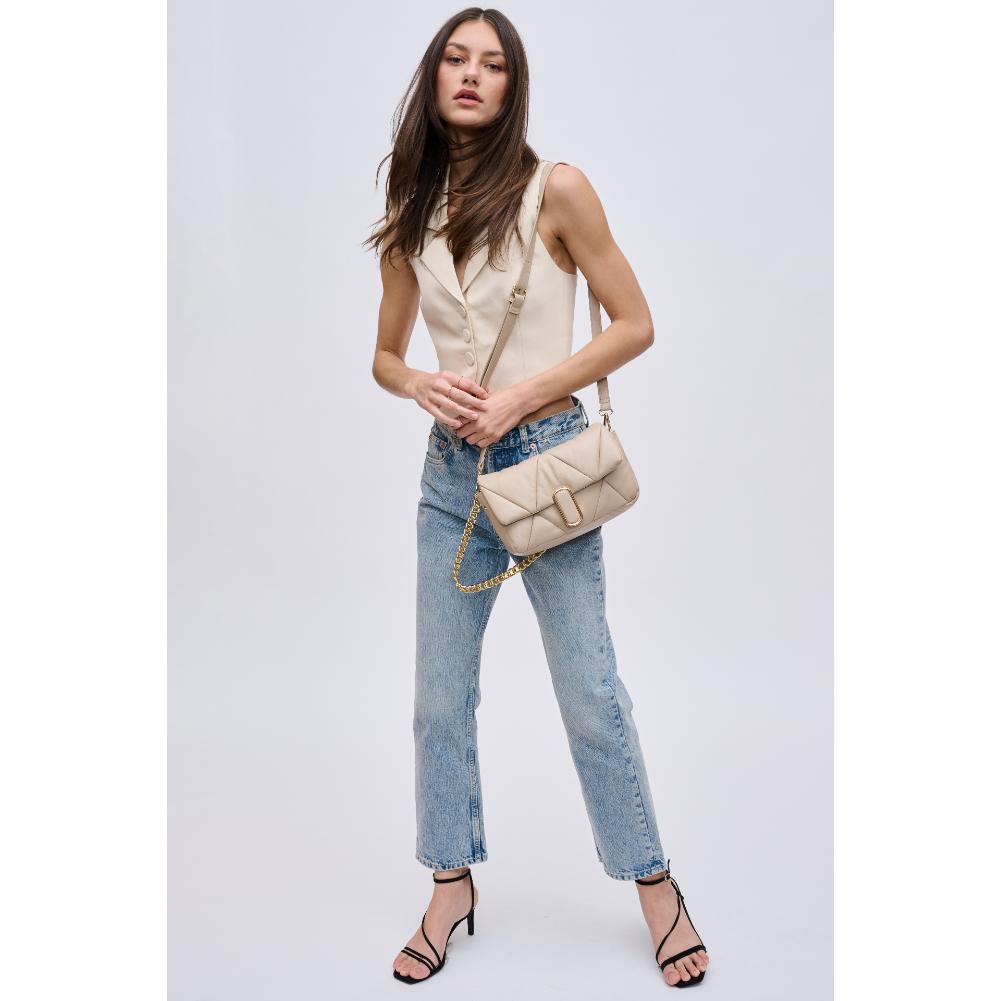 Woman wearing Natural Urban Expressions Anderson Crossbody 840611121745 View 3 | Natural