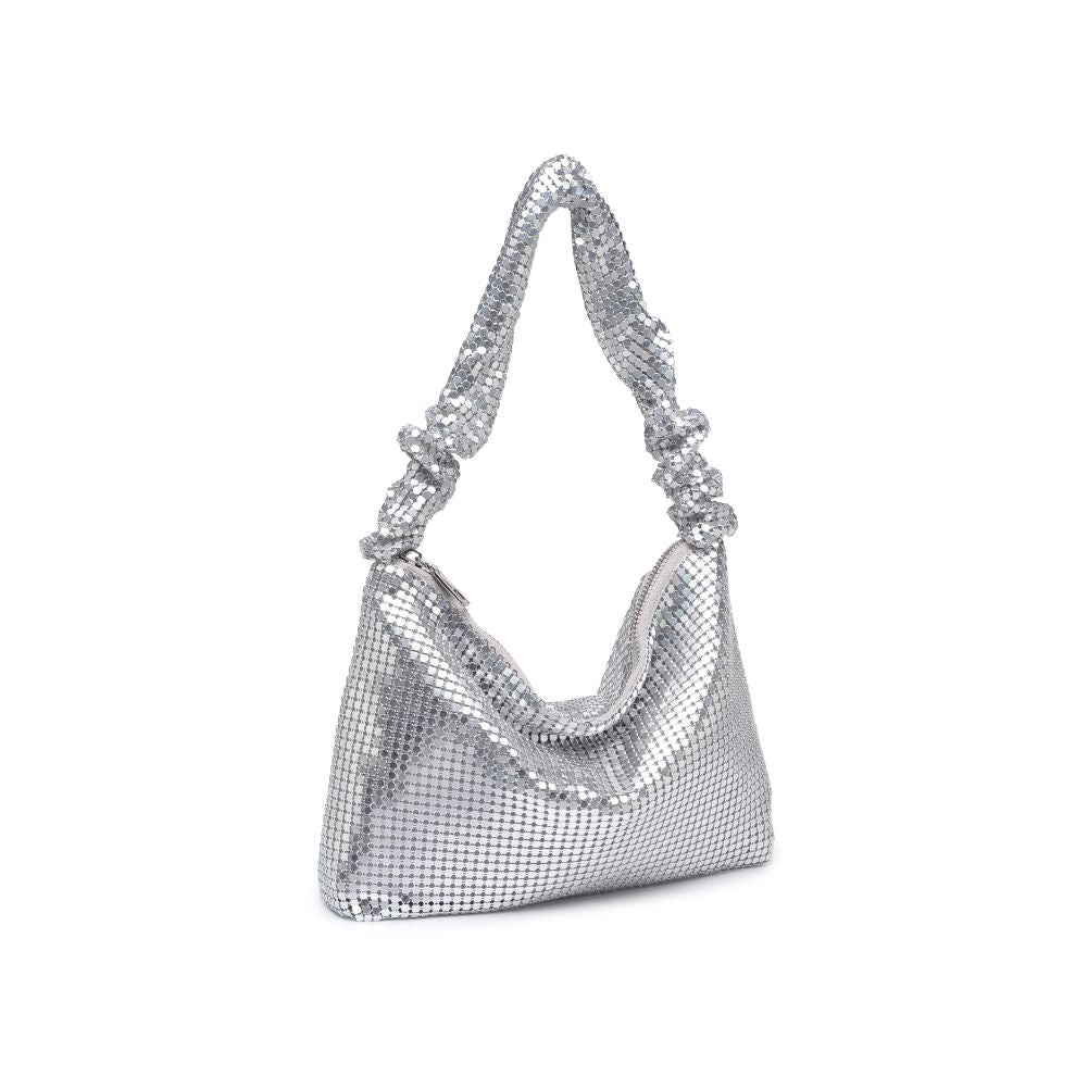 Product Image of Urban Expressions Abbie Shoulder Bag 840611190352 View 6 | Silver