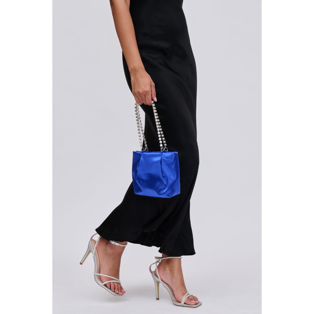 Woman wearing Blue Urban Expressions Marceline Evening Bag 840611116130 View 3 | Blue