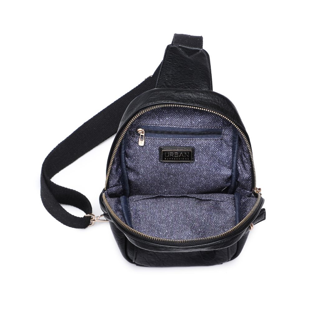 Product Image of Urban Expressions Micah Sling Backpack 840611108784 View 8 | Black