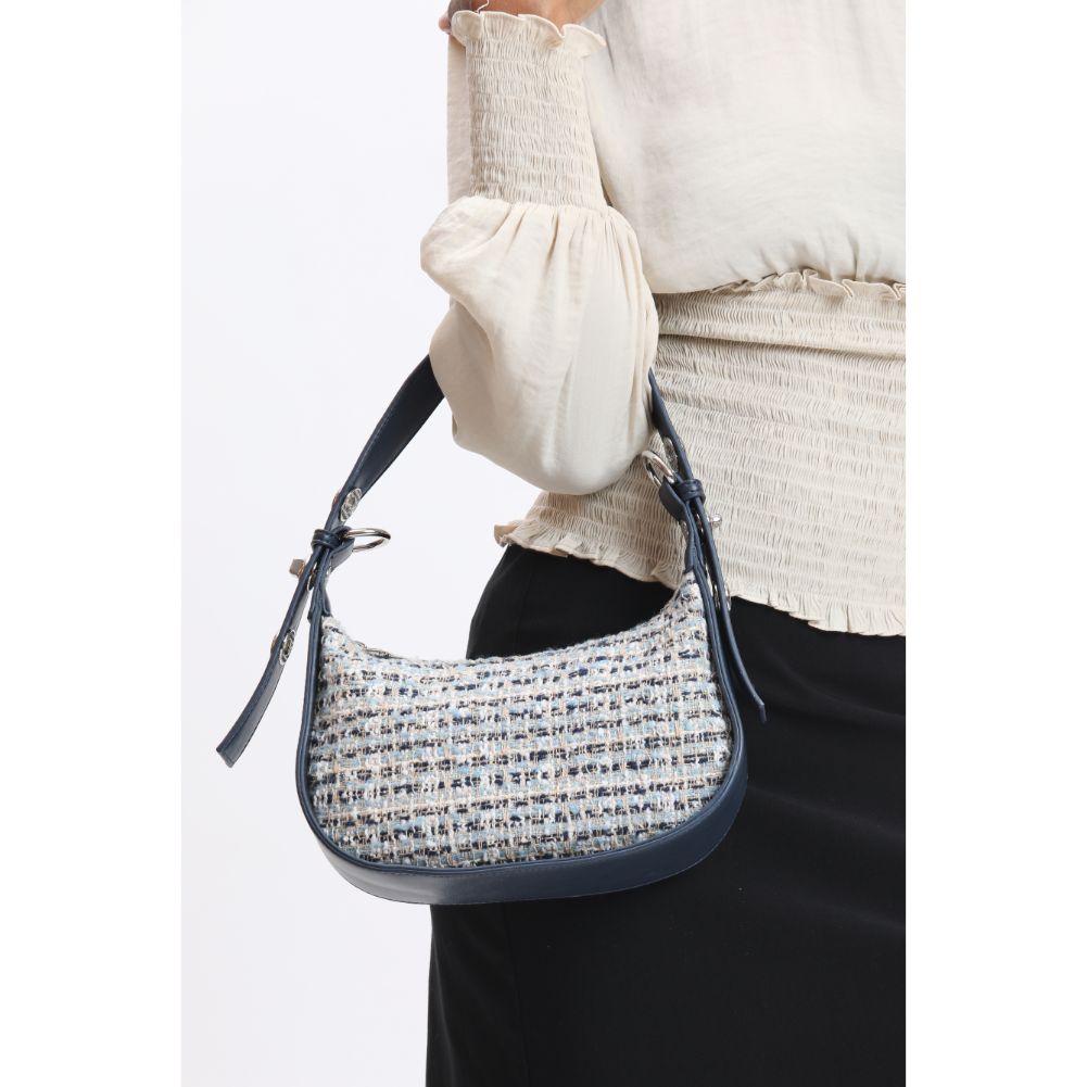 Woman wearing Denim Multi Urban Expressions Rhoda Crossbody 840611120595 View 1 | Denim Multi