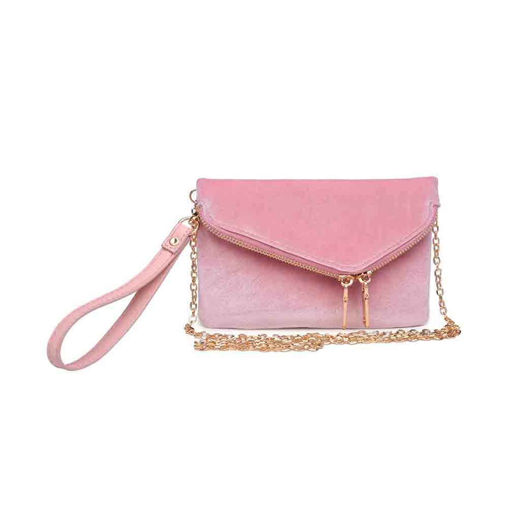 Product Image of Urban Expressions Lucy - Velvet Wristlet 840611133847 View 5 | Pink