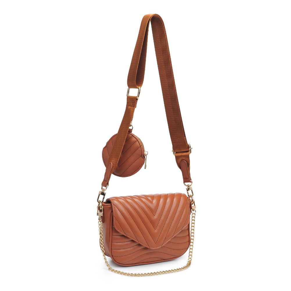 Product Image of Urban Expressions Rayne Crossbody 840611183064 View 6 | Cognac