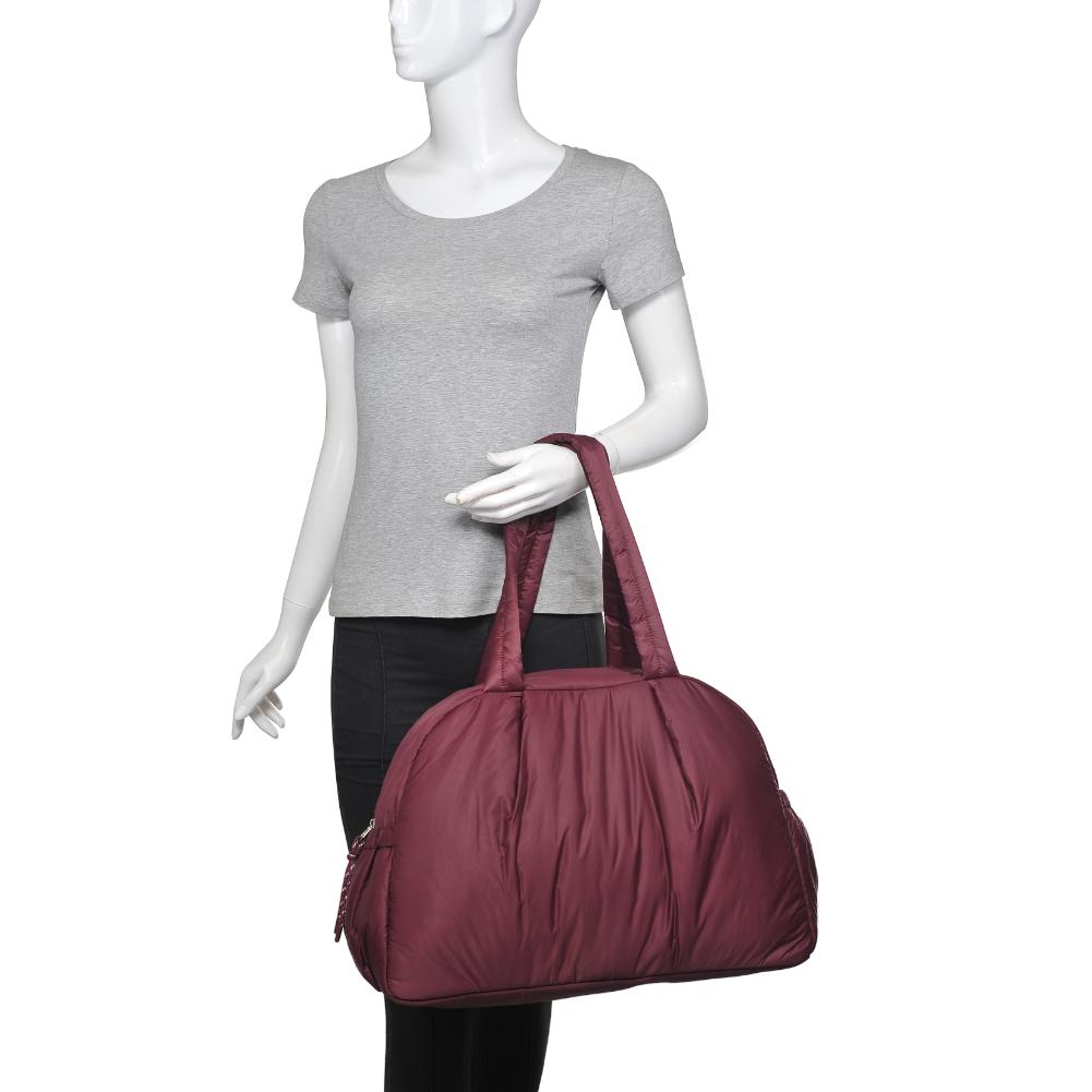 Product Image of Urban Expressions Rae Duffel 840611141231 View 5 | Burgundy