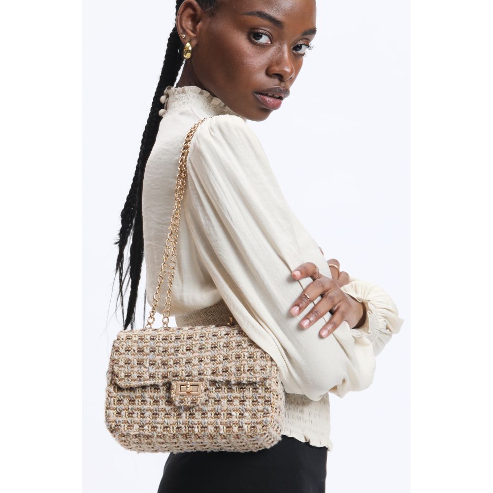 Woman wearing Natural Urban Expressions Camille Shoulder Bag 840611120564 View 1 | Natural