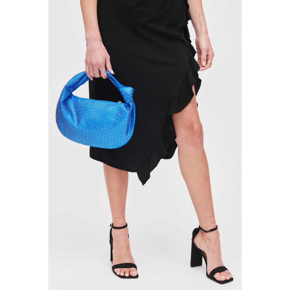 Woman wearing Cobalt Urban Expressions Tawni Evening Bag 840611120144 View 4 | Cobalt