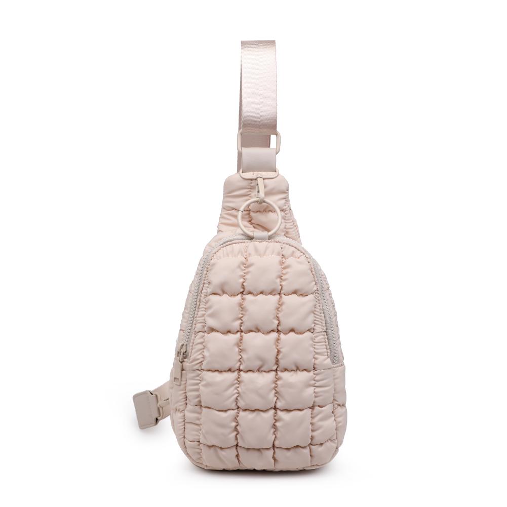 Product Image of Urban Expressions Bristol Sling Backpack 840611128324 View 5 | Cream