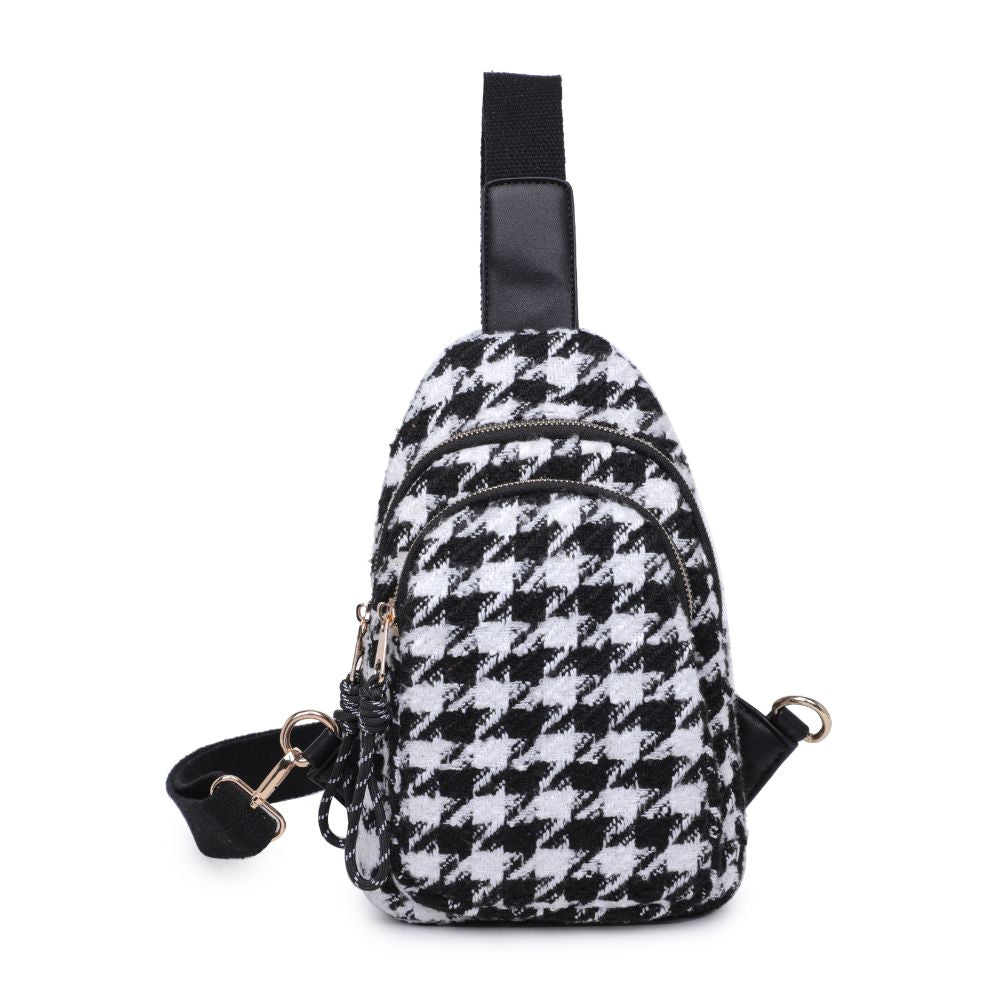 Product Image of Urban Expressions Ace - Houndstooth Sling Backpack 840611104564 View 5 | Houndstooth