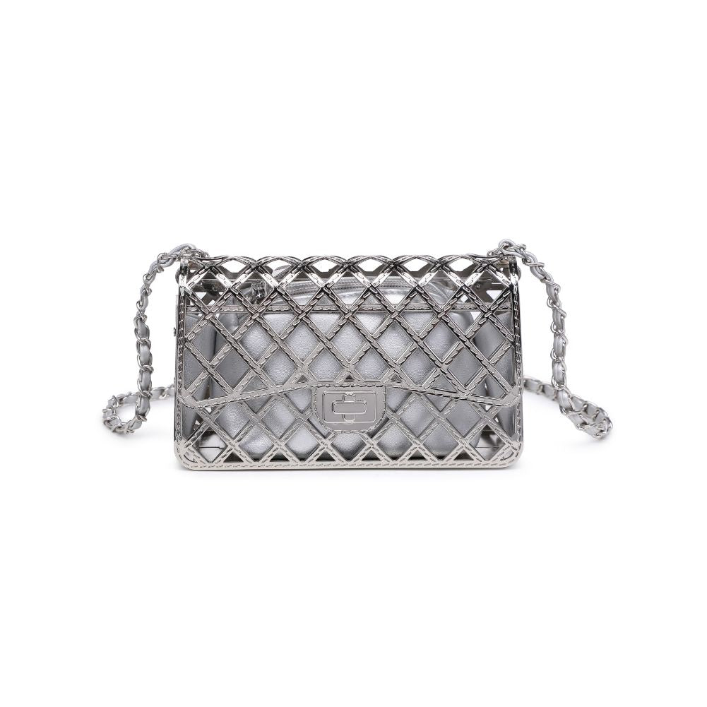 Product Image of Urban Expressions Georgina Evening Bag 840611116734 View 5 | Silver