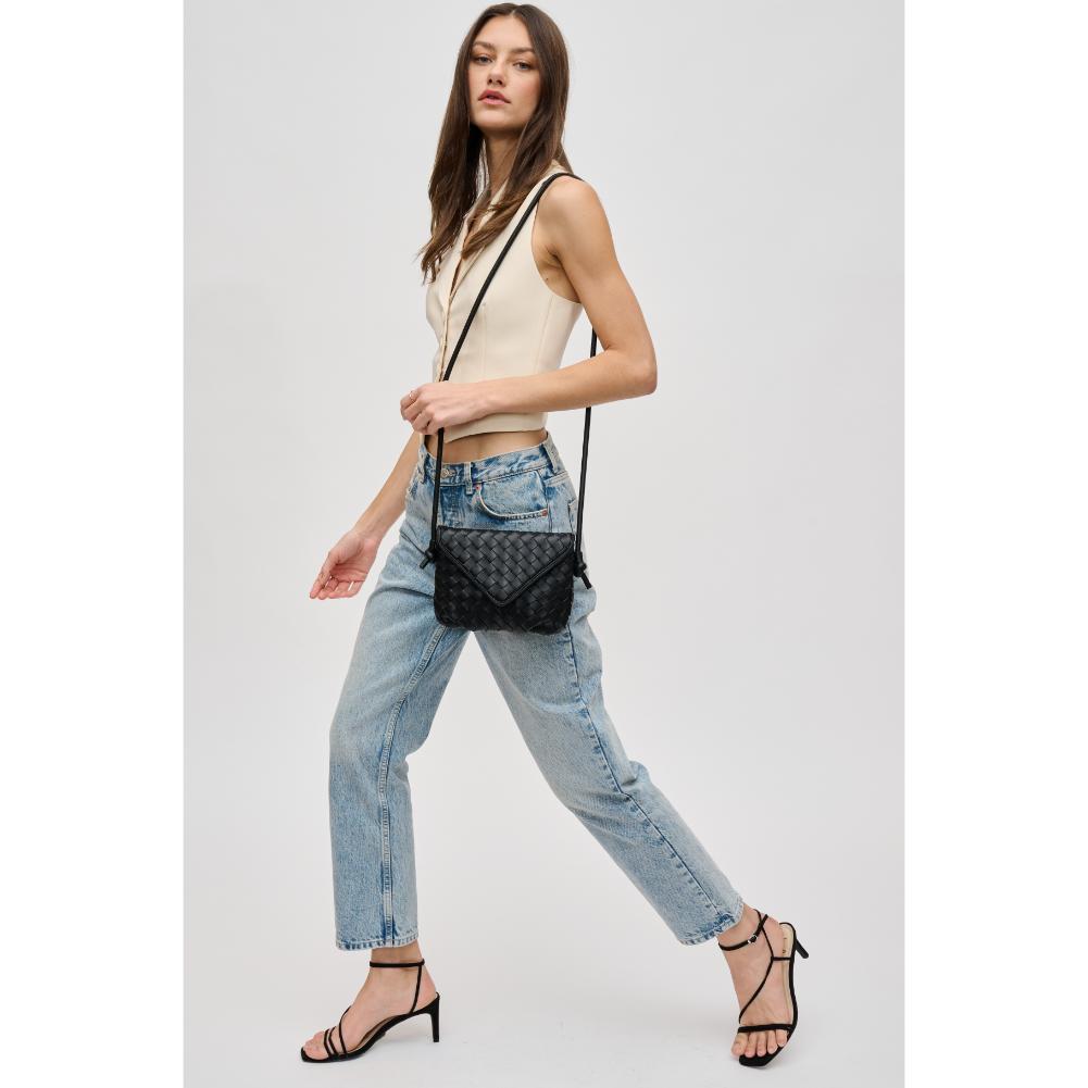 Woman wearing Black Urban Expressions Kylo Crossbody 840611124388 View 3 | Black