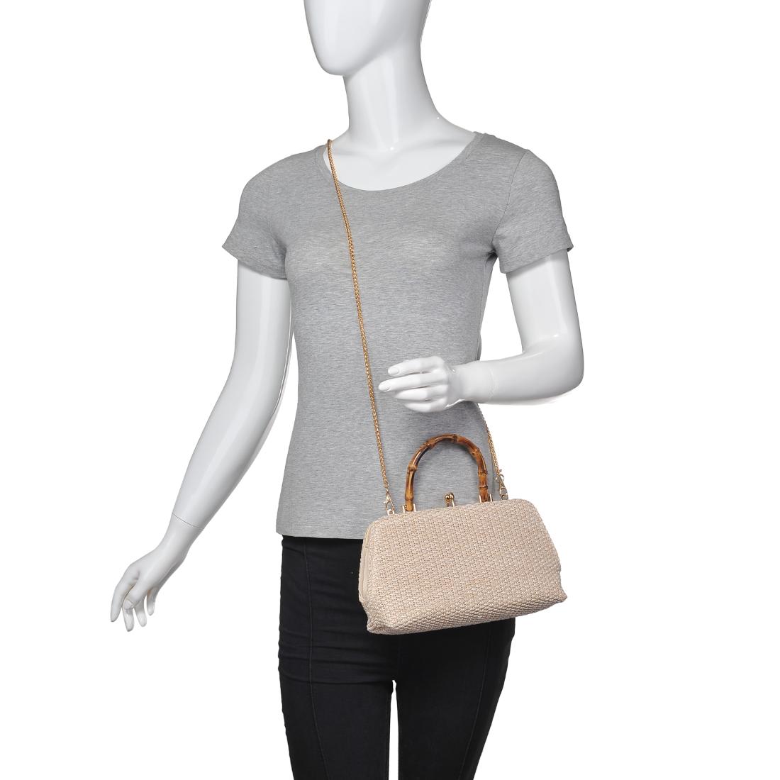 Product Image of Urban Expressions Lucy - Straw Crossbody 840611154385 View 5 | Ivory