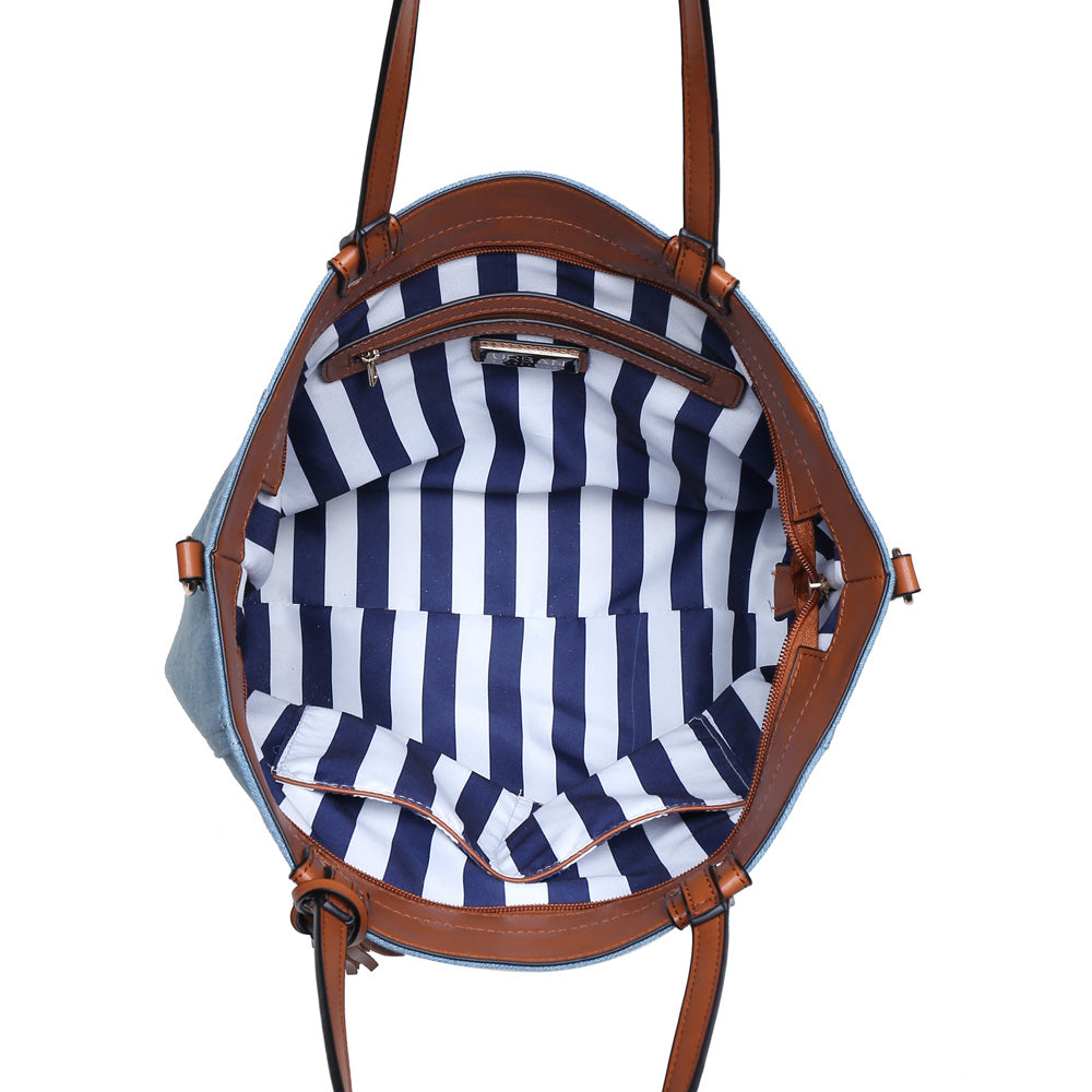 Product Image of Urban Expressions Santorini Tote NA-840611141125 View 4 | Indigo