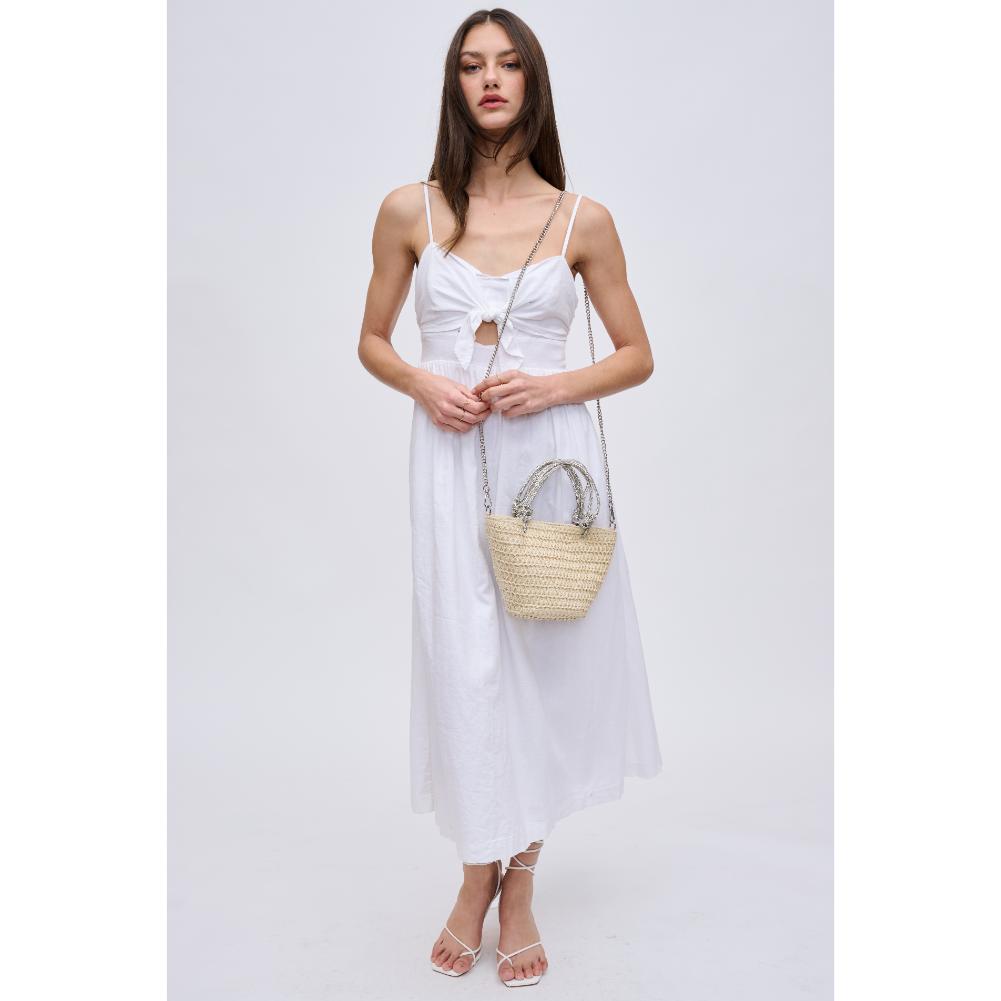 Woman wearing Ivory Urban Expressions Gaia Tote 840611123930 View 4 | Ivory