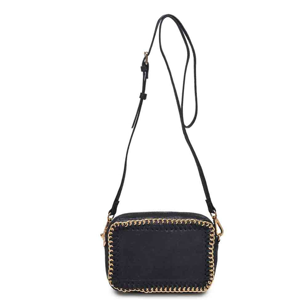 Woman wearing Black Urban Expressions Brityn Crossbody NA-840611146113 View 2 | Black