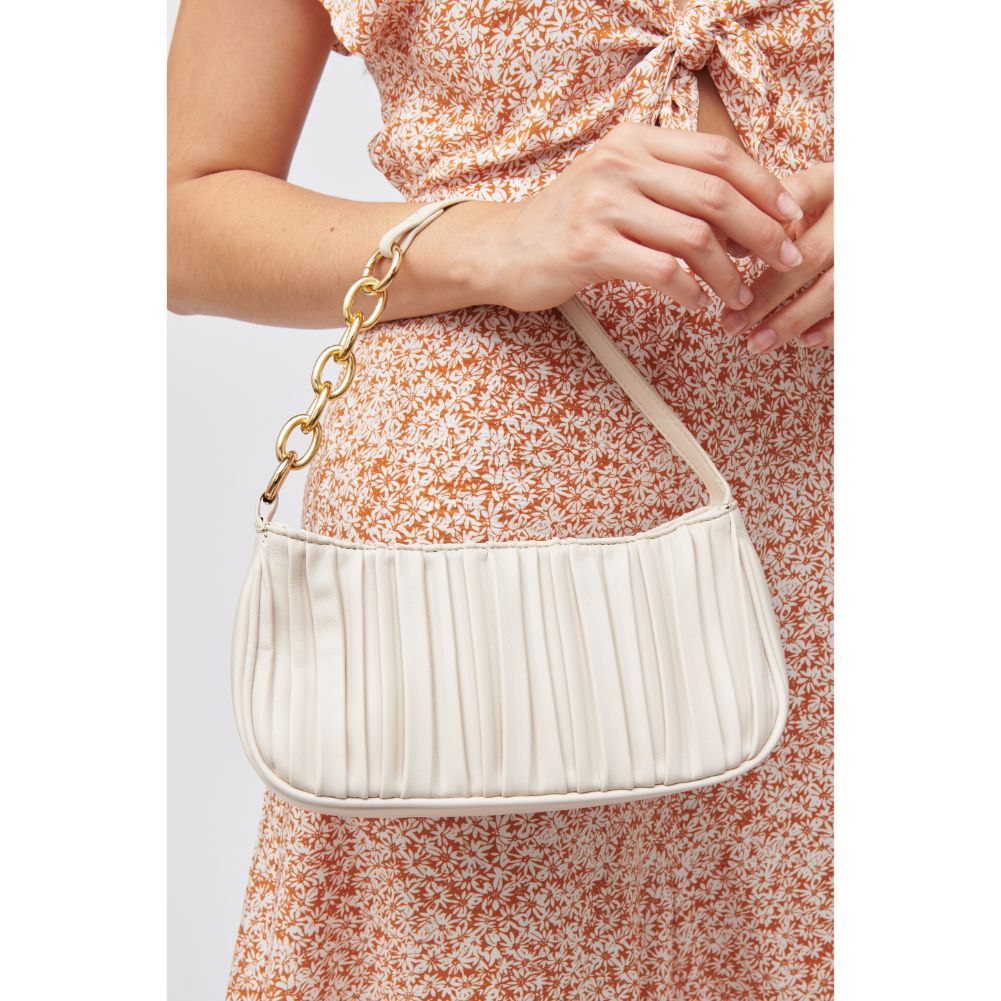 Woman wearing Oatmilk Urban Expressions Pamela Crossbody 840611184924 View 1 | Oatmilk