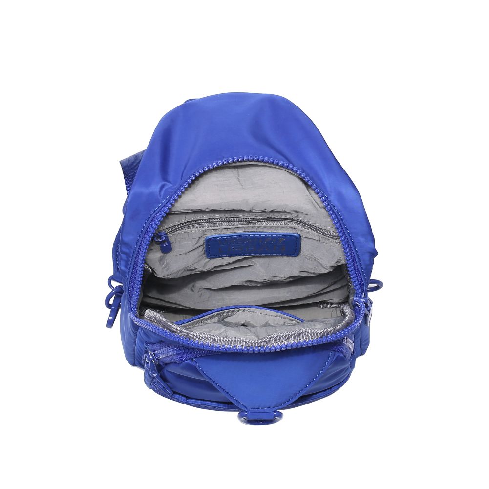 Urban Expressions Walker - Nylon Sling Backpack 840611114402 View 8 | Royal Blue