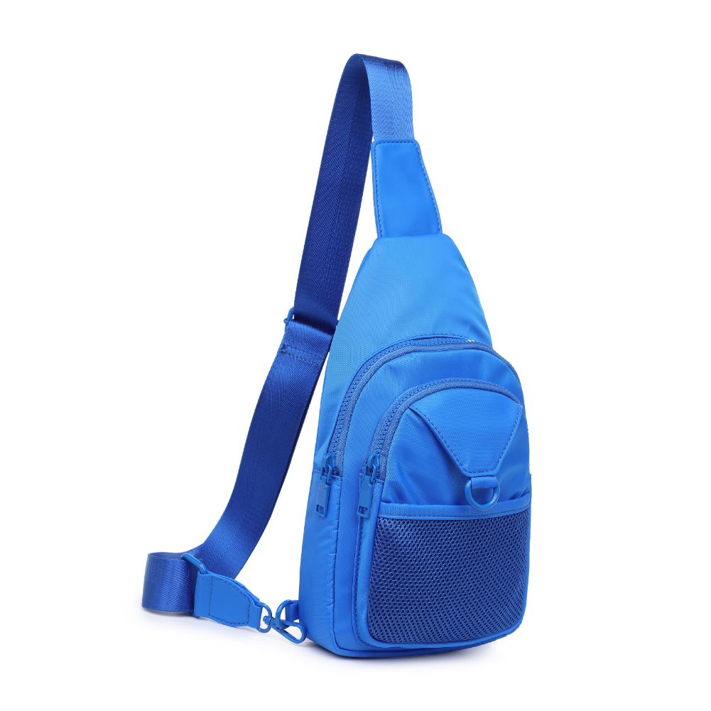 Urban Expressions Walker - Nylon Sling Backpack 840611110954 View 6 | Blue