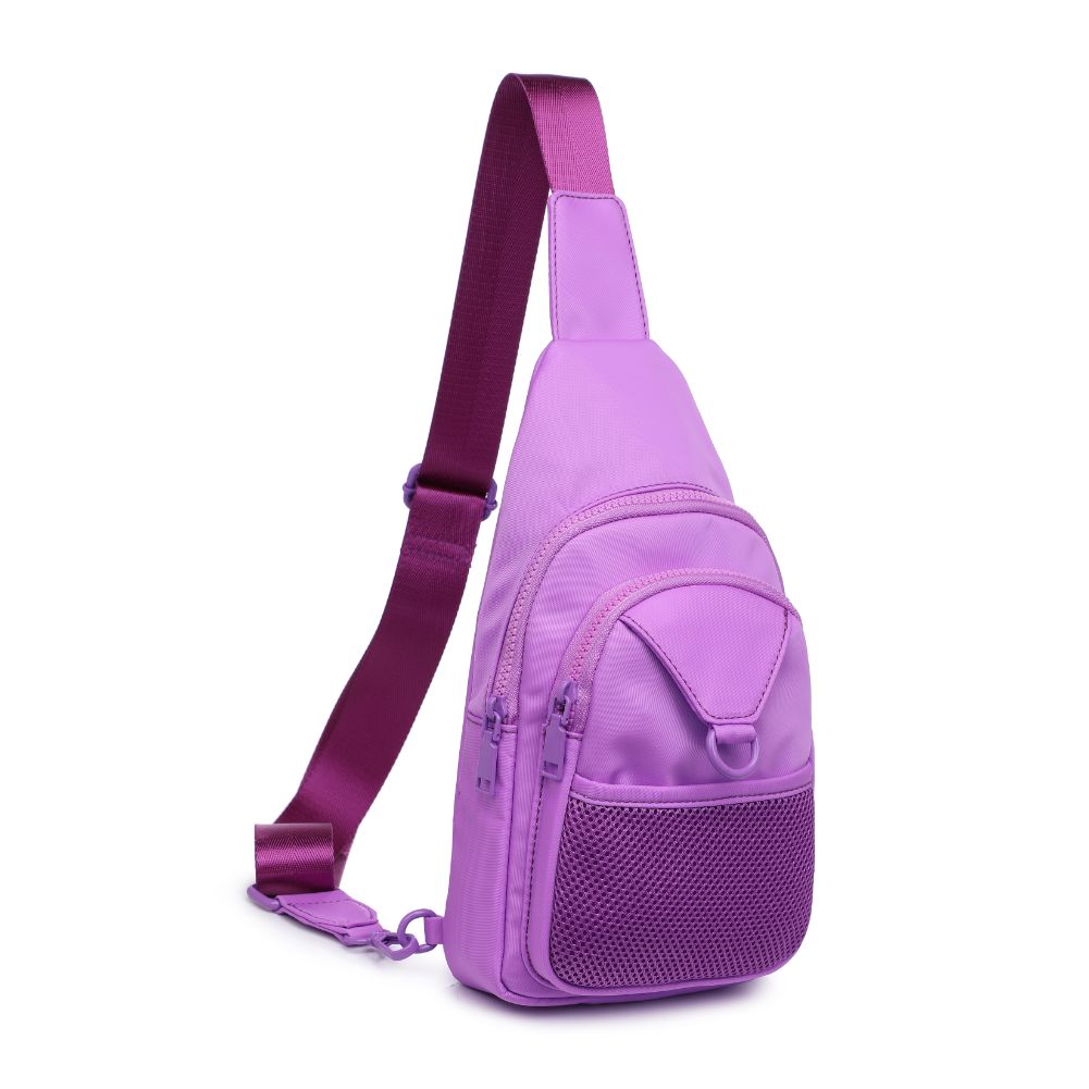 Urban Expressions Walker - Nylon Sling Backpack 840611110961 View 6 | Lilac