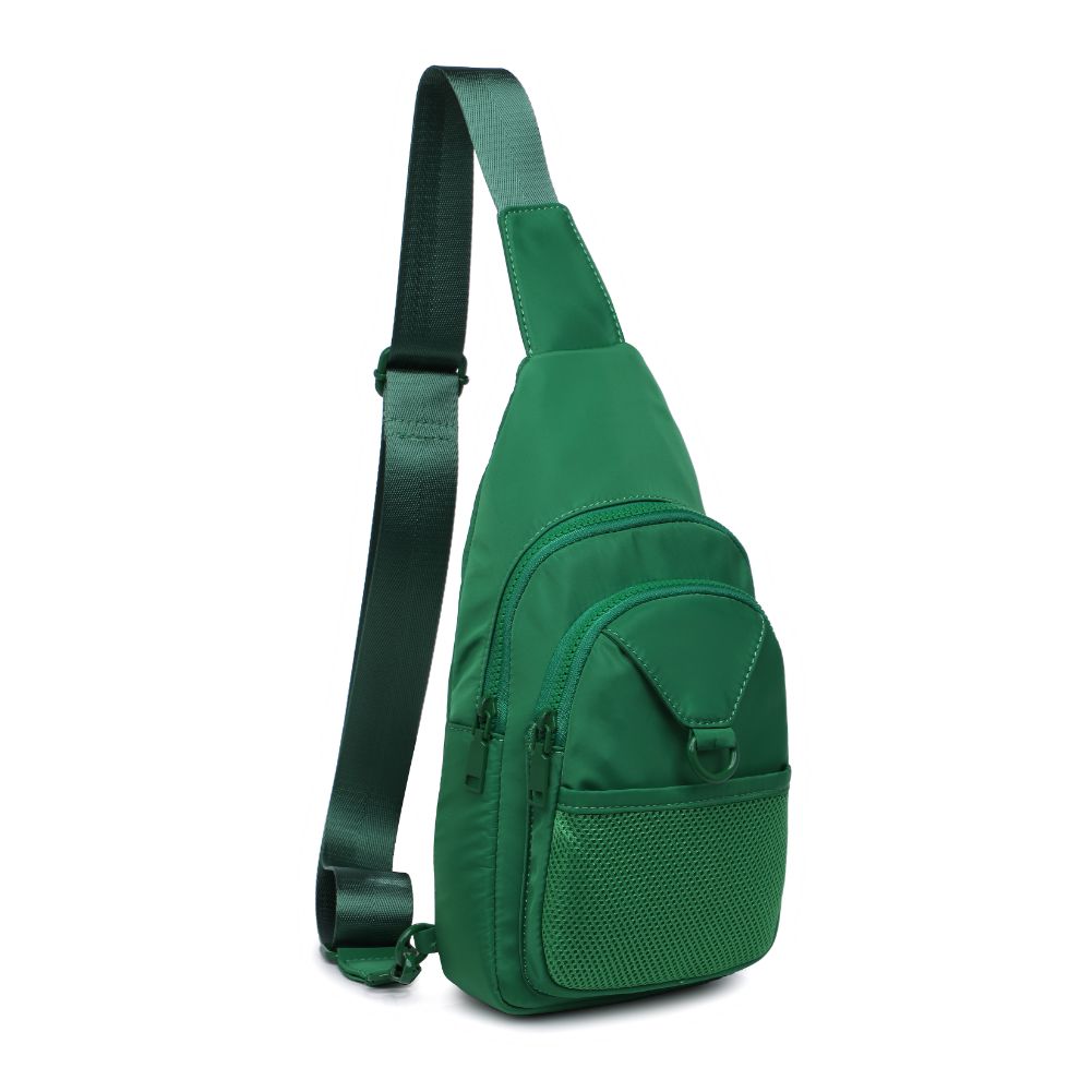 Urban Expressions Walker - Nylon Sling Backpack 840611110657 View 6 | Green