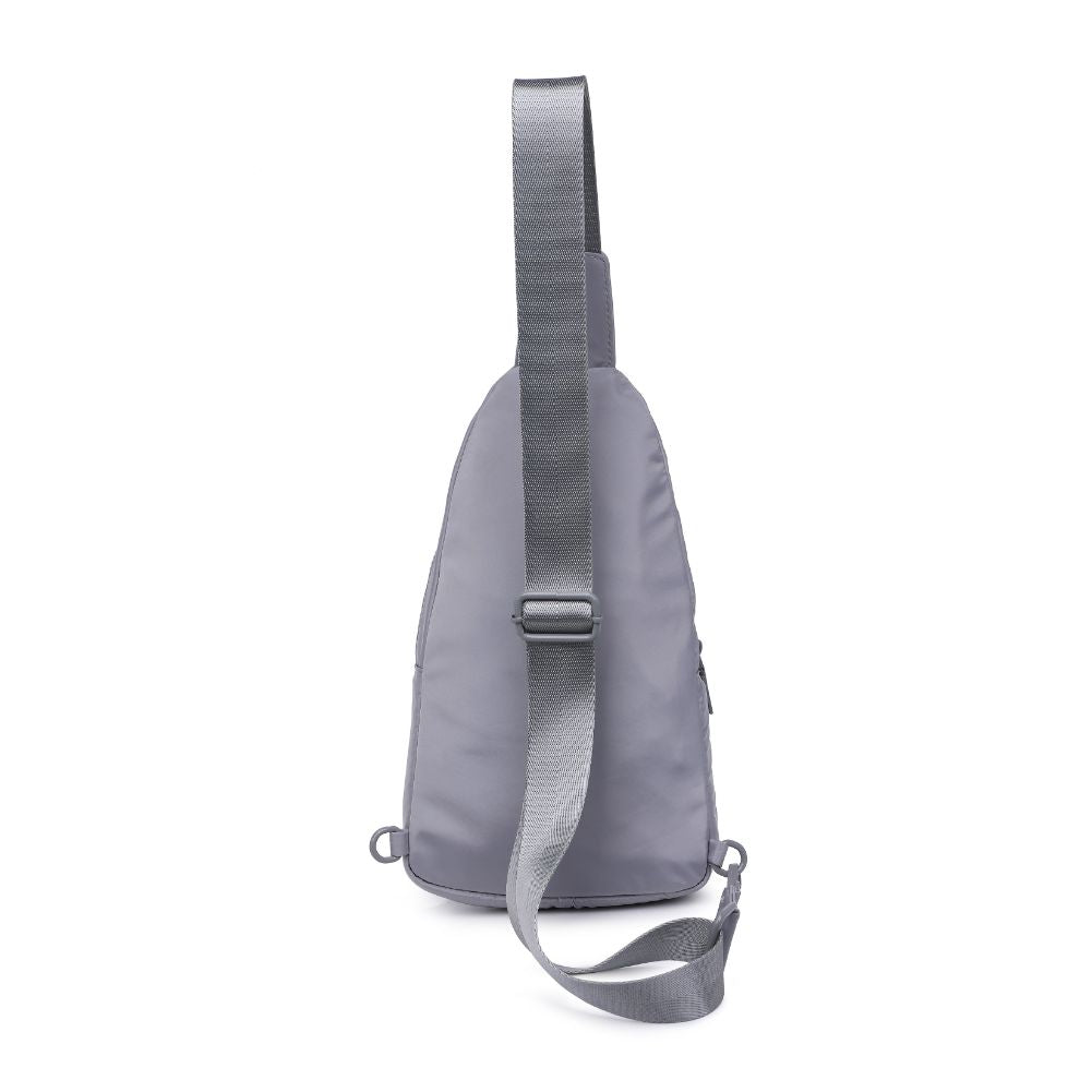 Urban Expressions Walker - Nylon Sling Backpack 840611110664 View 7 | Grey