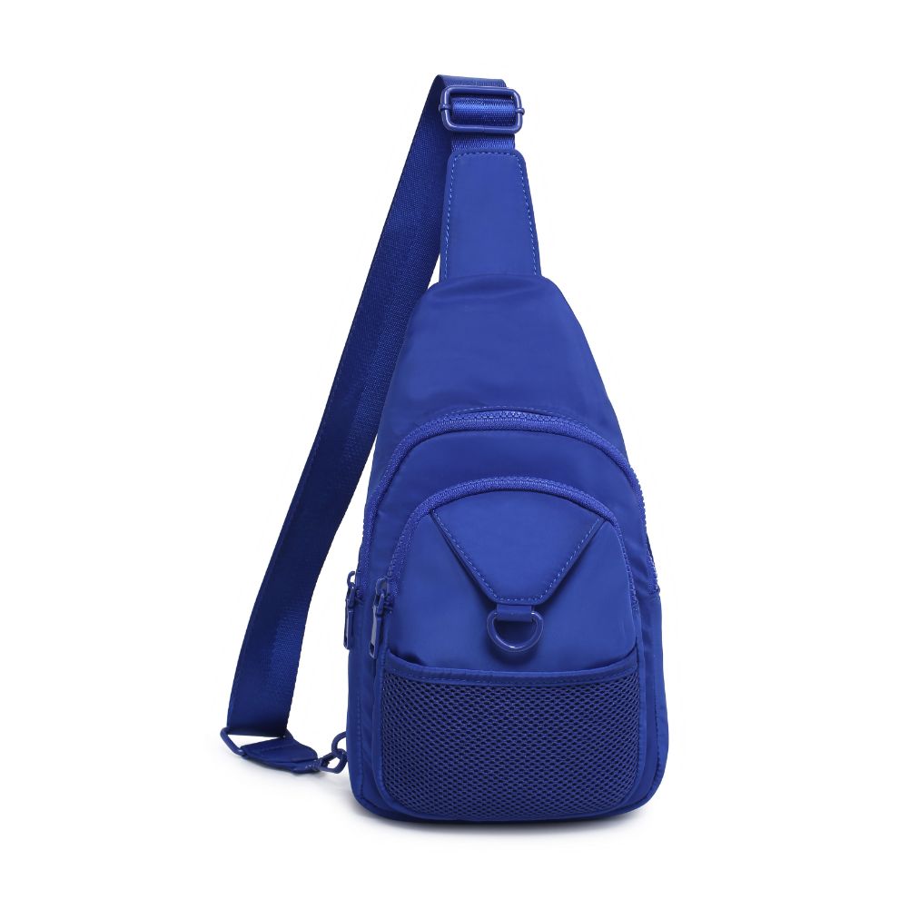 Urban Expressions Walker - Nylon Sling Backpack 840611114402 View 5 | Royal Blue