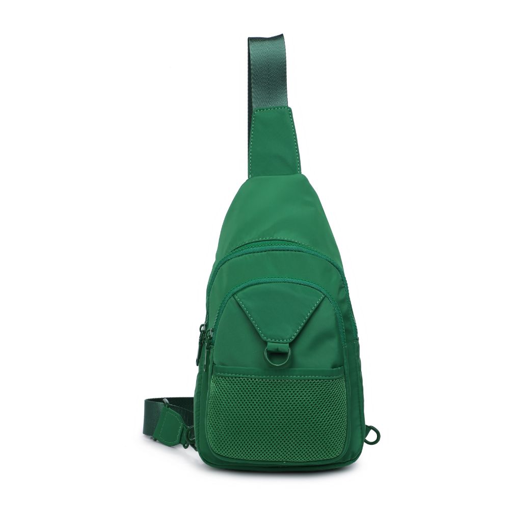 Urban Expressions Walker - Nylon Sling Backpack 840611110657 View 5 | Green