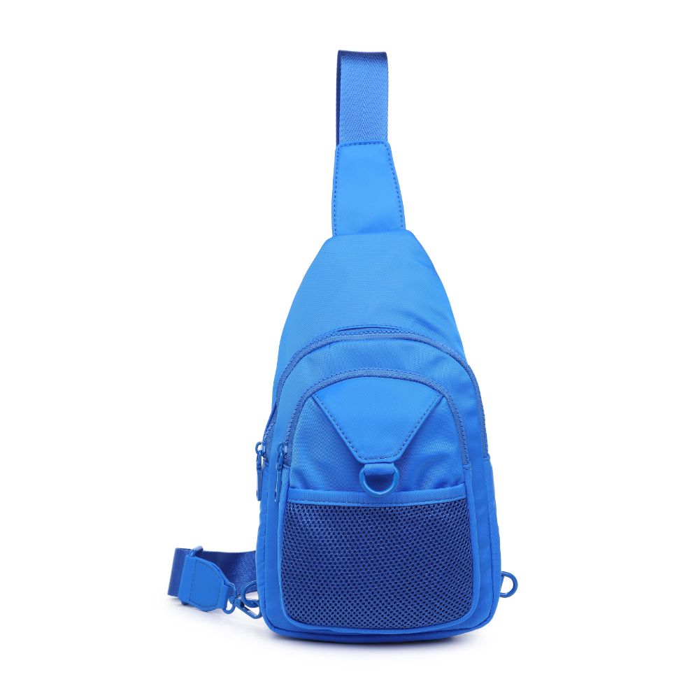 Urban Expressions Walker - Nylon Sling Backpack 840611110954 View 5 | Blue