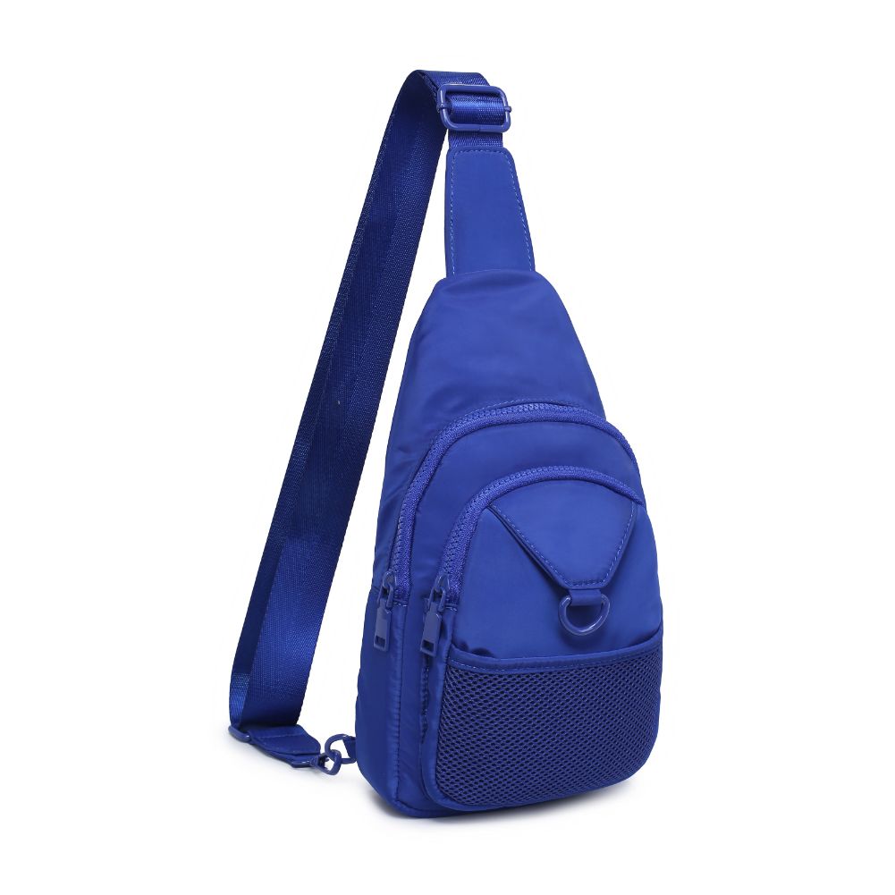 Urban Expressions Walker - Nylon Sling Backpack 840611114402 View 6 | Royal Blue