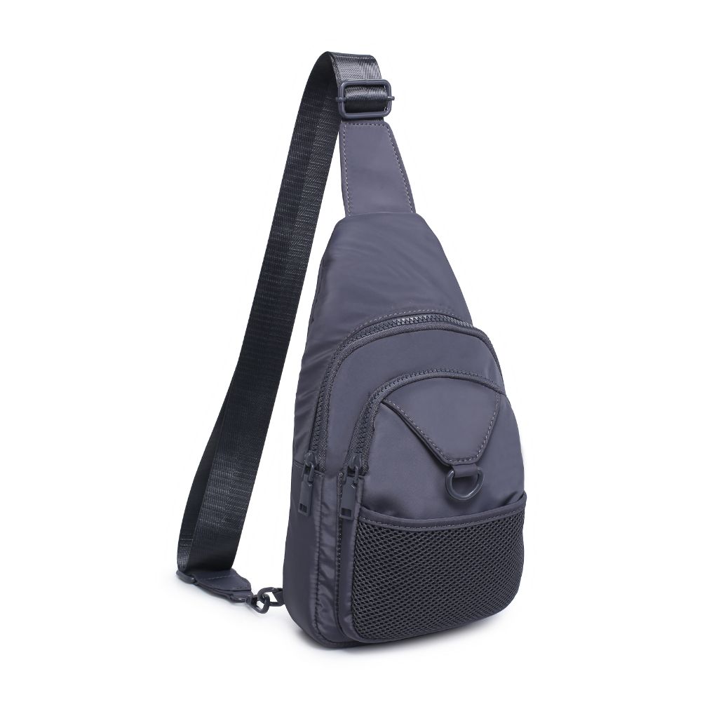 Urban Expressions Walker - Nylon Sling Backpack 840611114389 View 6 | Slate